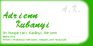 adrienn kubanyi business card